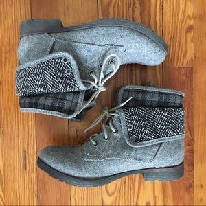Spraypaint Flannel Combat Boots